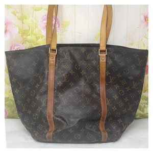 Authentic Louis Vuitton Monogram Sac Plat Shopping Bag